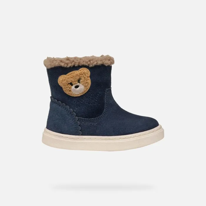 Kids Geox Ankle Boots NASHIK TODDLER GIRL Navy Mid Calf Boots Navy