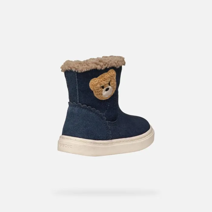 Kids Geox Ankle Boots NASHIK TODDLER GIRL Navy Mid Calf Boots Navy