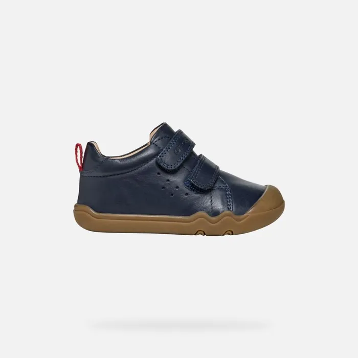 Kids Geox First Steps STEPPIEUP BABY Navy Barefoot Navy
