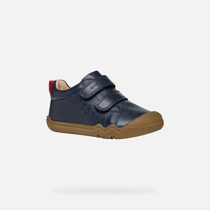 Kids Geox First Steps STEPPIEUP BABY Navy Barefoot Navy