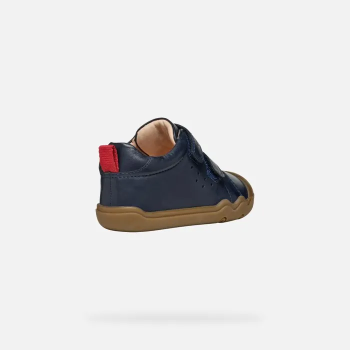 Kids Geox First Steps STEPPIEUP BABY Navy Barefoot Navy
