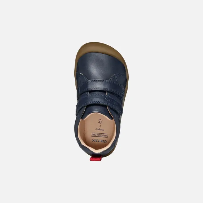 Kids Geox First Steps STEPPIEUP BABY Navy Barefoot Navy