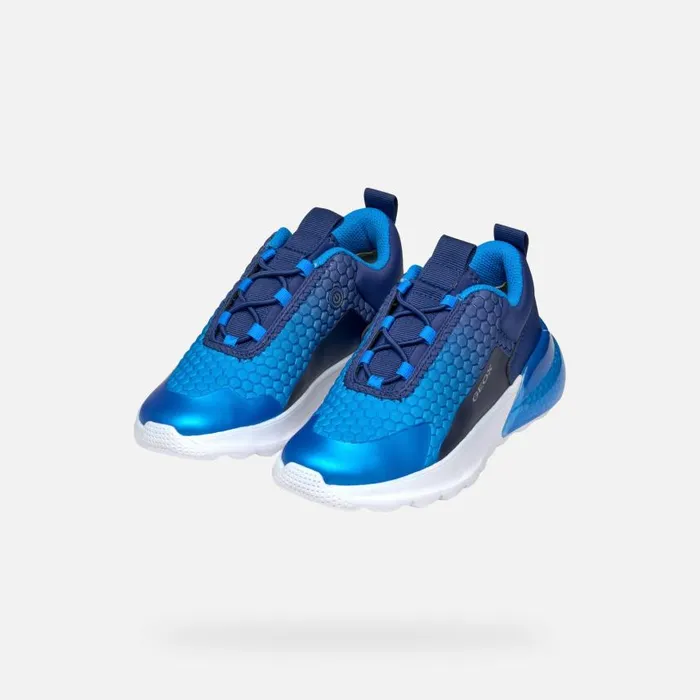 Kids Geox Sneakers ACTIVART ILLUMINUS JUNIOR NavySky Low Top Sneakers Navysky