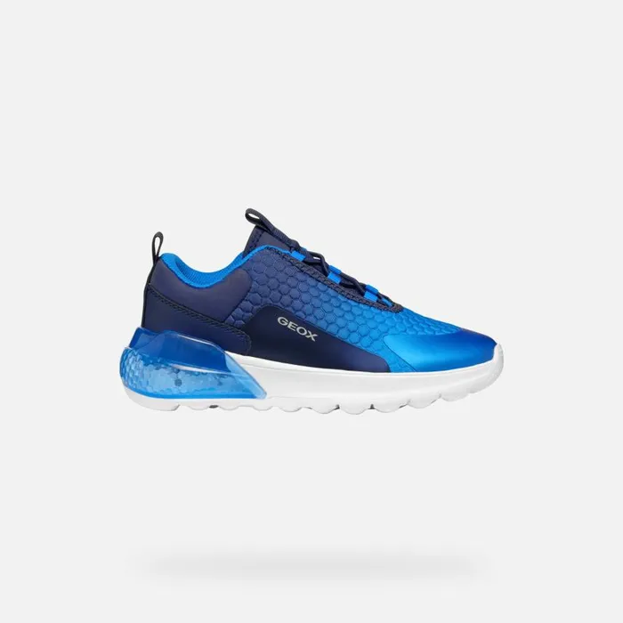 Kids Geox Sneakers ACTIVART ILLUMINUS JUNIOR NavySky Low Top Sneakers Navysky