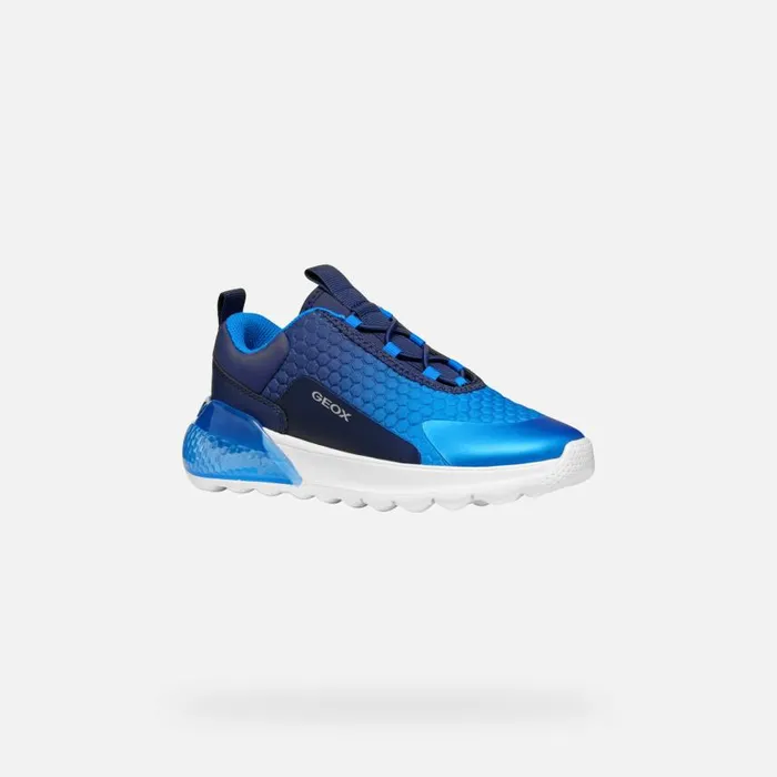 Kids Geox Sneakers ACTIVART ILLUMINUS JUNIOR NavySky Low Top Sneakers Navysky