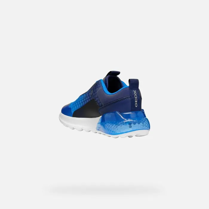 Kids Geox Sneakers ACTIVART ILLUMINUS JUNIOR NavySky Low Top Sneakers Navysky