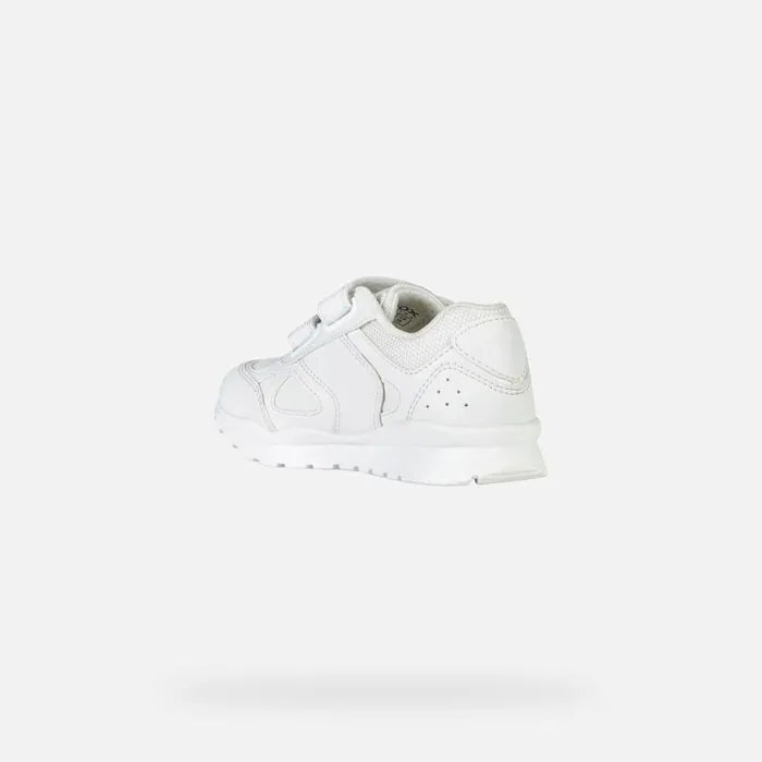 Kids Geox Sneakers PAVEL Kids039s White Sneakers With Straps UNIFORM White