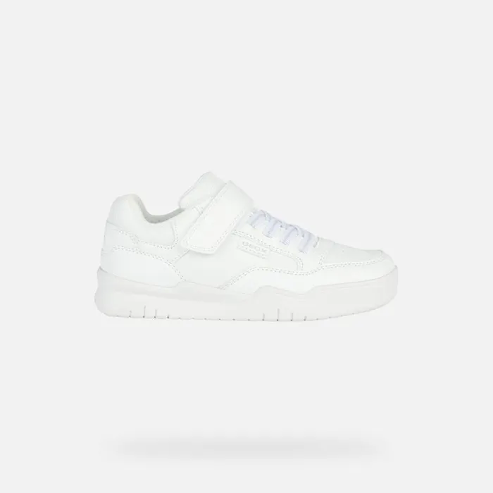Kids Geox Sneakers PERTH E Low Top Sneakers White Junior Boy Geox White