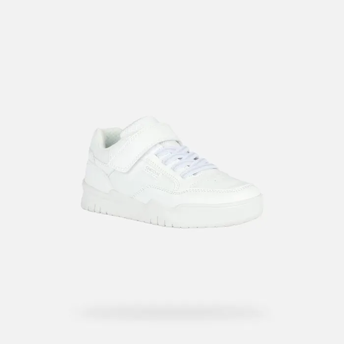 Kids Geox Sneakers PERTH E Low Top Sneakers White Junior Boy Geox White