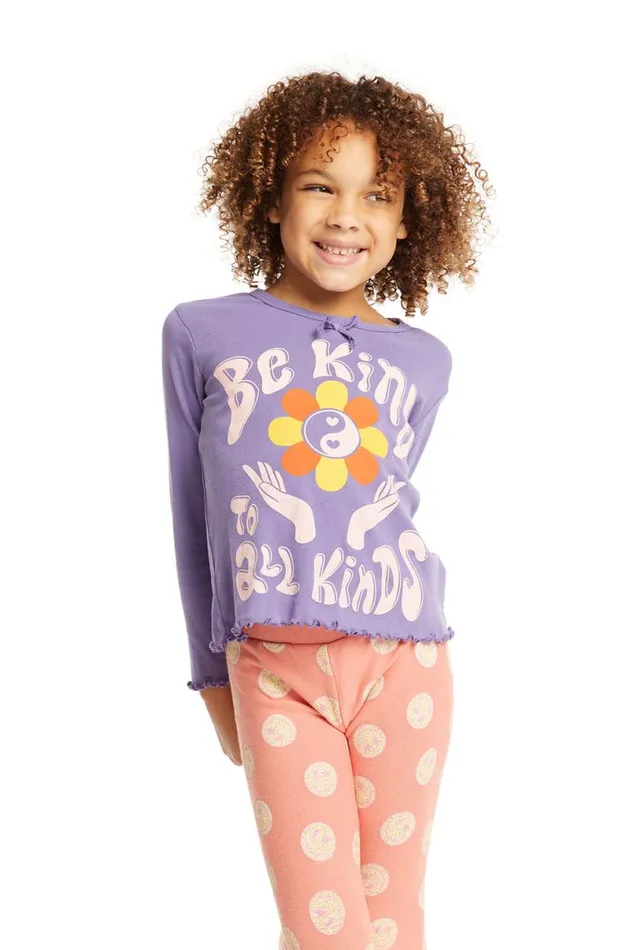 Kids Girls Chaser Brand Be Kind Long Sleeve