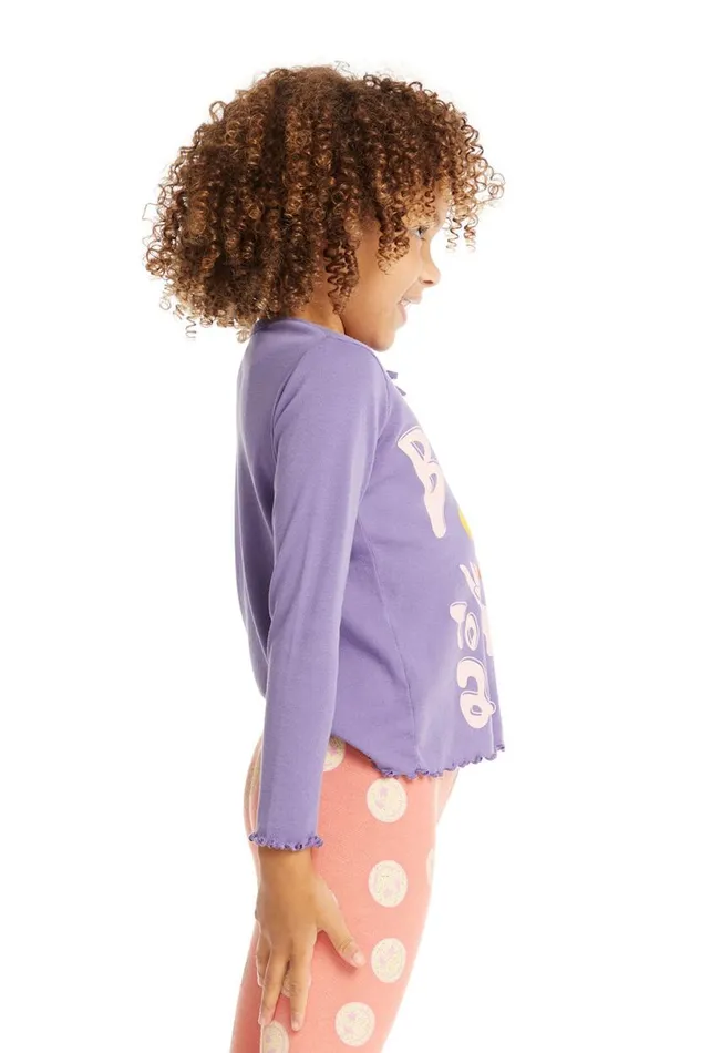 Kids Girls Chaser Brand Be Kind Long Sleeve