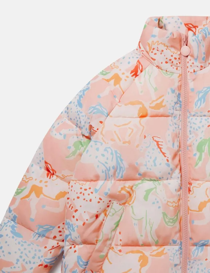Kids Horse Print Puffer Coat Multicolour Stella McCartney Outerwear Kids Horse Print Puffer Coat Multicolour Stella McCartney Outerwear