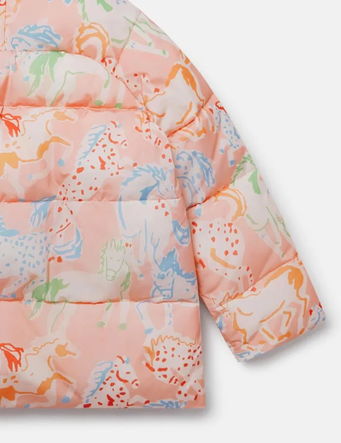 Kids Horse Print Puffer Coat Multicolour Stella McCartney Outerwear Kids Horse Print Puffer Coat Multicolour Stella McCartney Outerwear