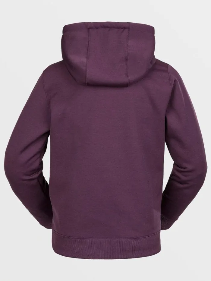 Kids Layering Volcom Riding Fleece Pullover 8211 Blackberry