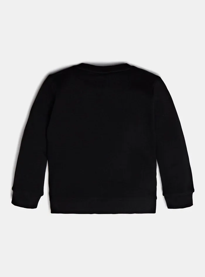 Kids Little Boy GUESS Black Long Sleeve Fleece Pullover Top 27 Kids Little Boy GUESS Black Long Sleeve Fleece Pullover Top 27