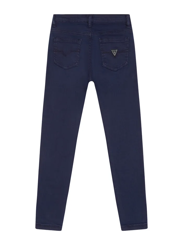 Kids Little Boy GUESS St Bull Skinny Denim Jeans In Deck Blue 27
