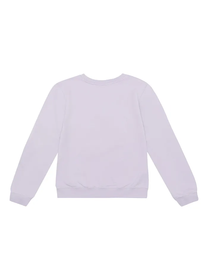 Kids Little Girl GUESS Purple Petal Logo Active Jumper 27