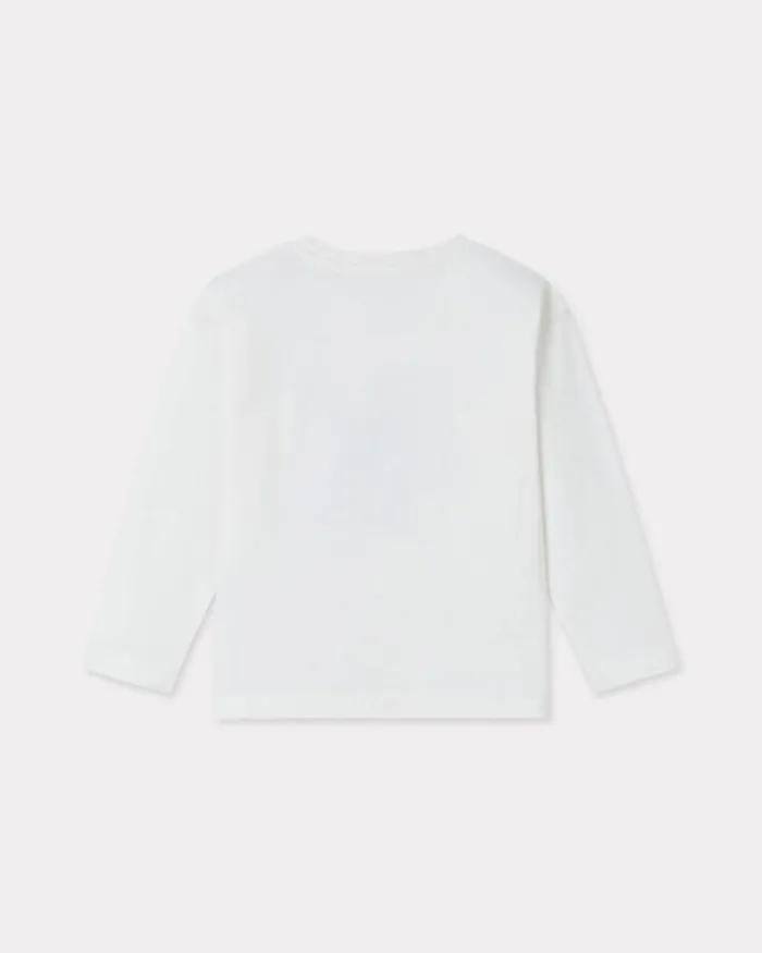 Kids Longsleeved Cotton Tshirt Blush Kenzo Tshirts And Sweatshirts