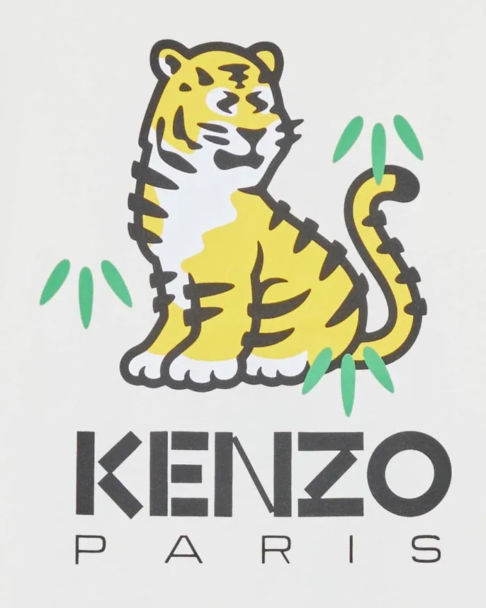 Kids Longsleeved Cotton Tshirt Off White Kenzo Tshirts And Sweatshirts