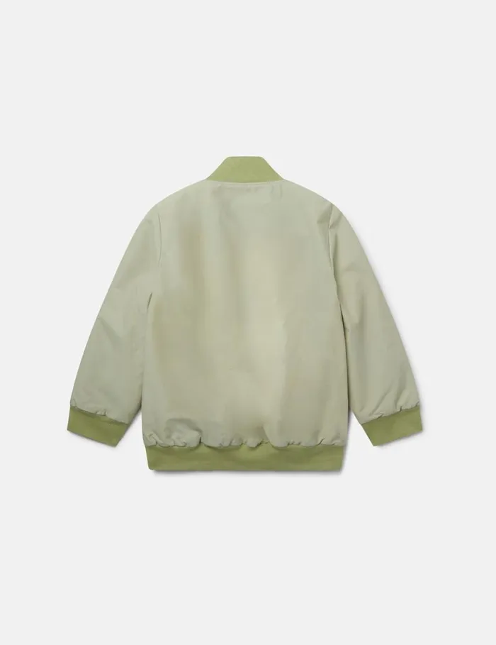 Kids MultiPocket HighNeck Jacket Green Stella McCartney Outerwear