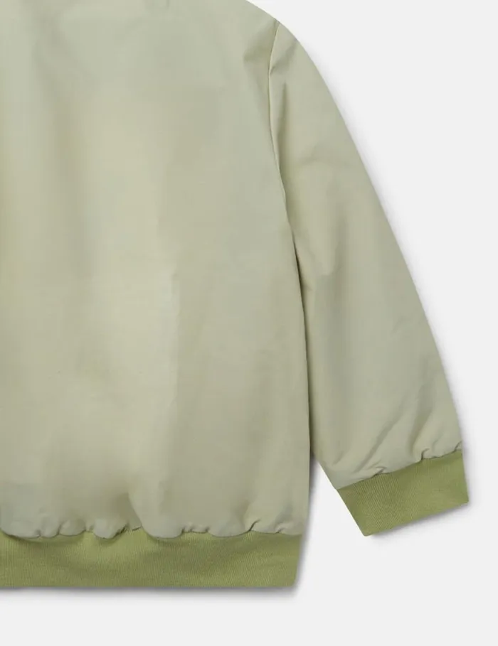 Kids MultiPocket HighNeck Jacket Green Stella McCartney Outerwear