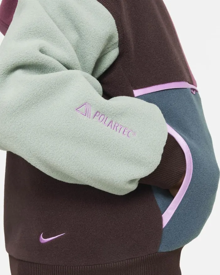 Kids Nike All Clothing ACG Icon Fleece Polartec 039Wolf Tree039 Earthrosewoodfaded Sprucerush Fuchsia