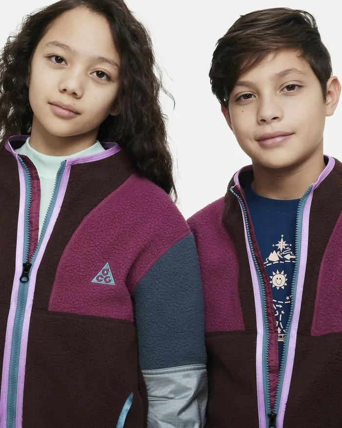 Kids Nike All Clothing ACG ThermaFIT Earthrosewoodfaded Sprucerush Fuchsia