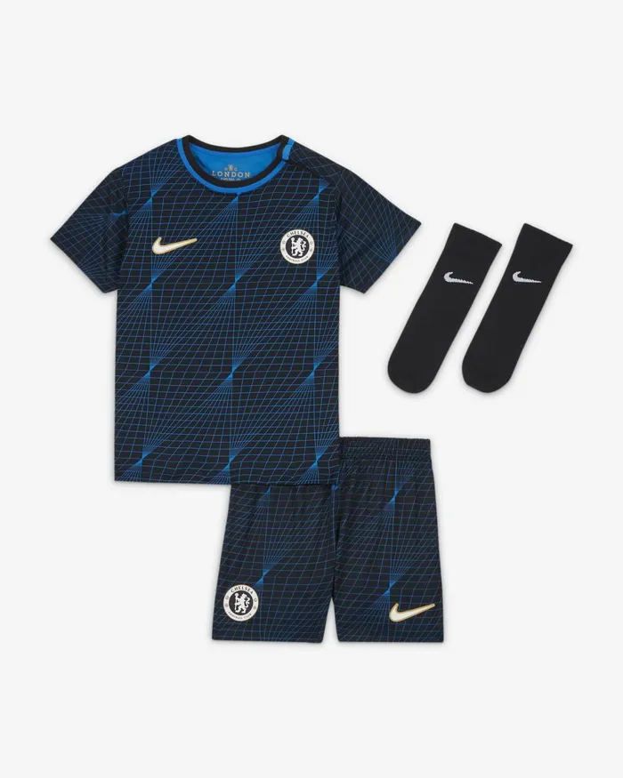 Kids Nike All Clothing Chelsea FC 202324 Away Soarclub Goldwhite