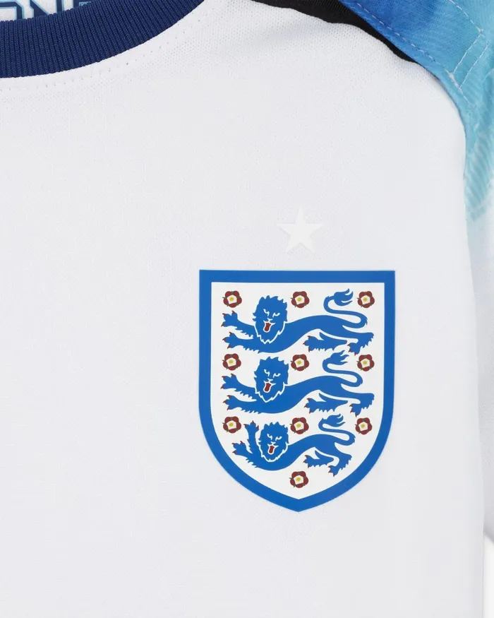 Kids Nike All Clothing England 202223 Home Whiteblue Furyblue Void