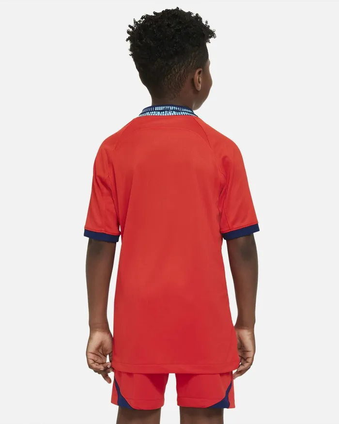 Kids Nike All Clothing England 202223 Stadium Away Challenge Redblue Voidblue Fury