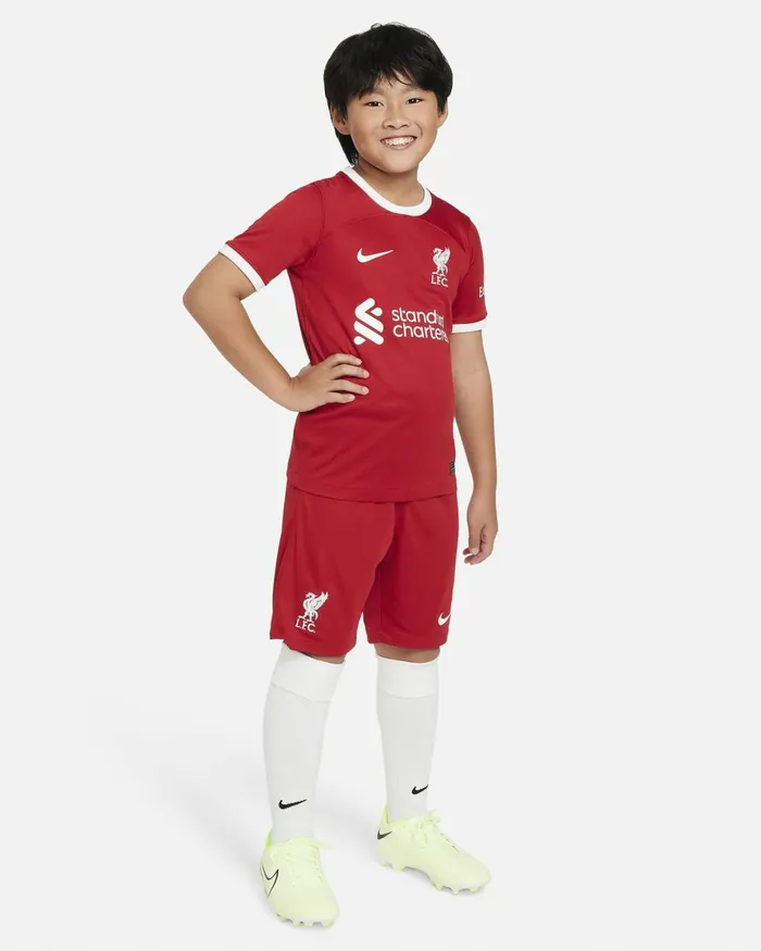 Kids Nike All Clothing Liverpool FC 202324 Stadium Home Gym Redwhite