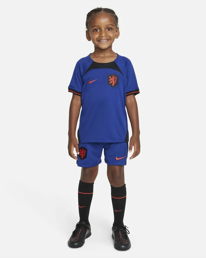 Kids Nike All Clothing Netherlands 202223 Away Deep Royal Blueblackhabanero Red