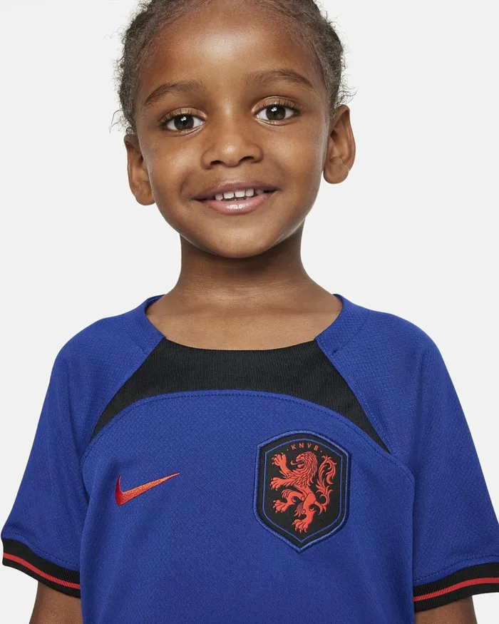 Kids Nike All Clothing Netherlands 202223 Away Deep Royal Blueblackhabanero Red