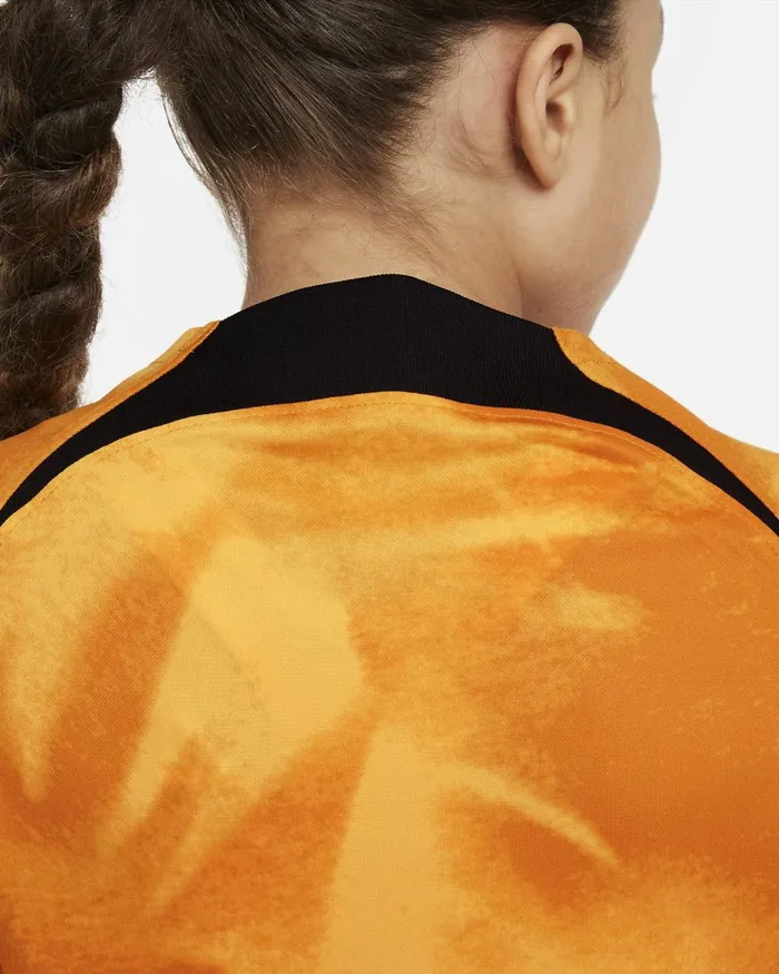 Kids Nike All Clothing Netherlands 202223 Stadium Home Laser Orangeblack