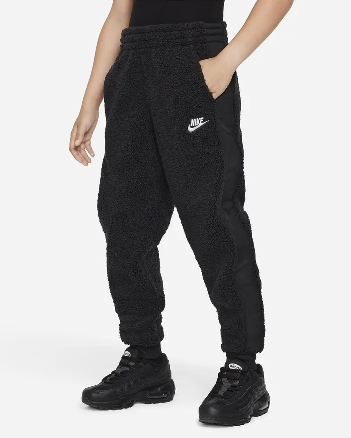 Kids Nike All Clothing Sportswear Club Fleece Blackblackwhite