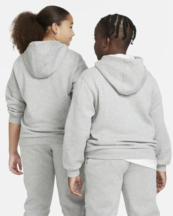 Kids Nike All Clothing Sportswear Club Fleece Dark Grey Heatherwhite