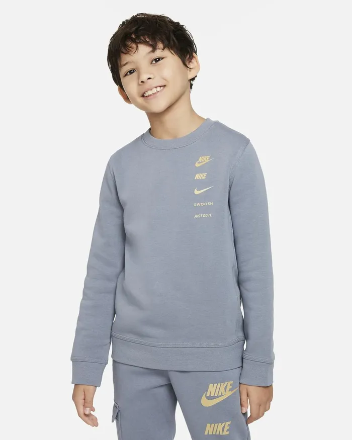 Kids Nike All Clothing Sportswear Standard Issue Cool Grey