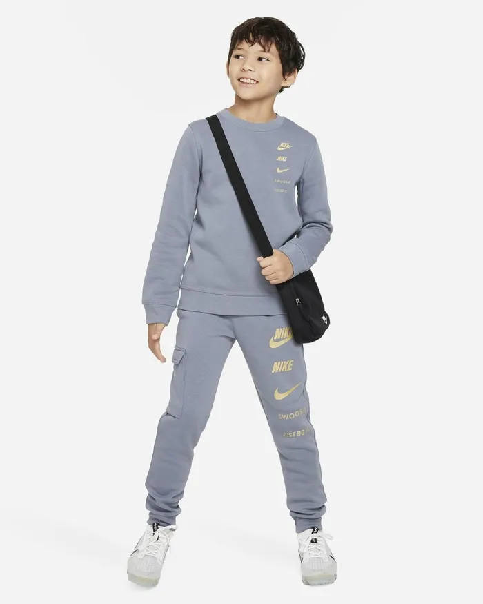 Kids Nike All Clothing Sportswear Standard Issue Cool Grey