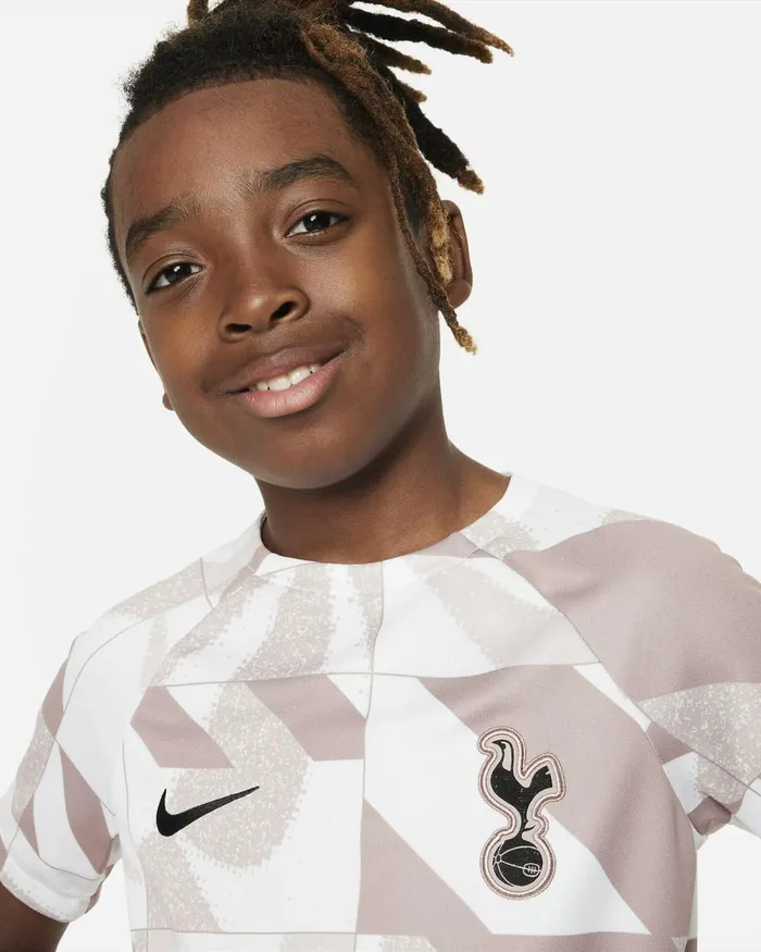 Kids Nike All Clothing Tottenham Hotspur Academy Pro Third Whitewhiteblackblack