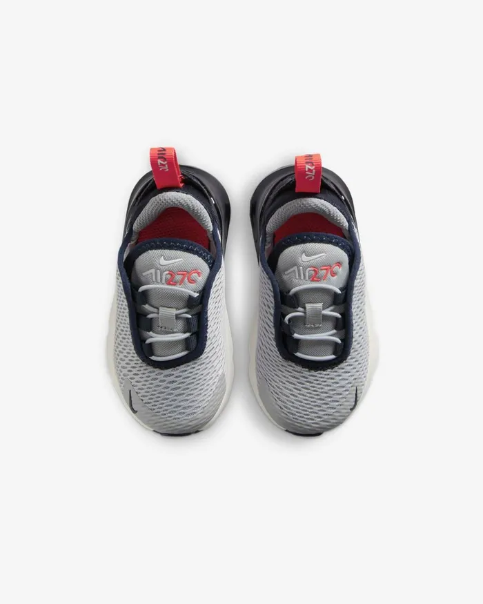 Kids Nike All Shoes Air Max 270 Light Smoke Greydark Obsidianphantombright Crimson