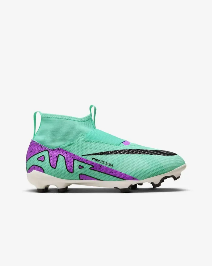 Kids Nike Football Jr Mercurial Superfly 9 Pro Hyper Turquoiseblackwhitefuchsia Dream