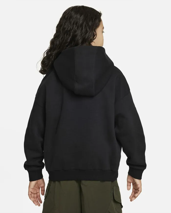 Kids Nike Hoodies And Sweatshirts SB Icon Fleece EasyOn Blackwhite