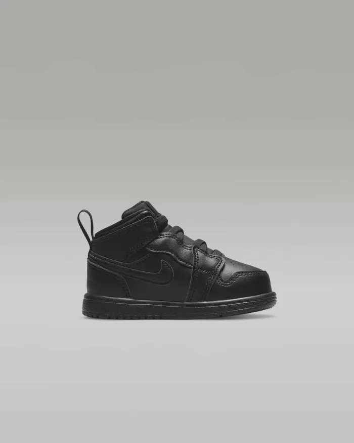 Kids Nike Jordan Jordan 1 Mid Blackblackblack