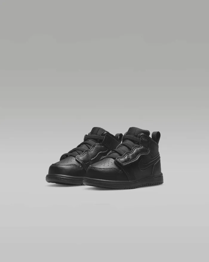 Kids Nike Jordan Jordan 1 Mid Blackblackblack