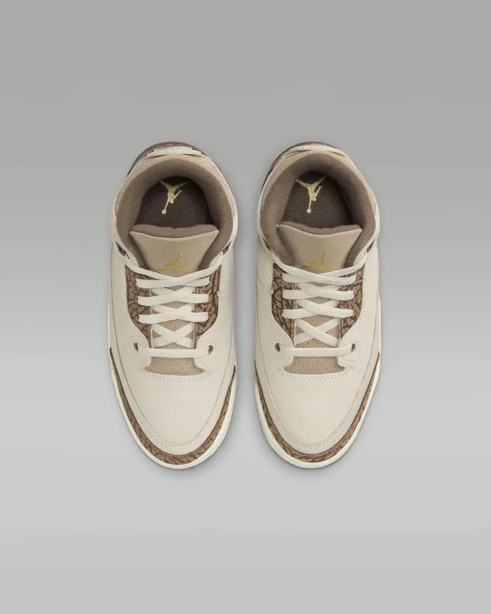 Kids Nike Jordan Jordan 3 Retro Light Orewood Brownlight British Tanpalominometallic Gold