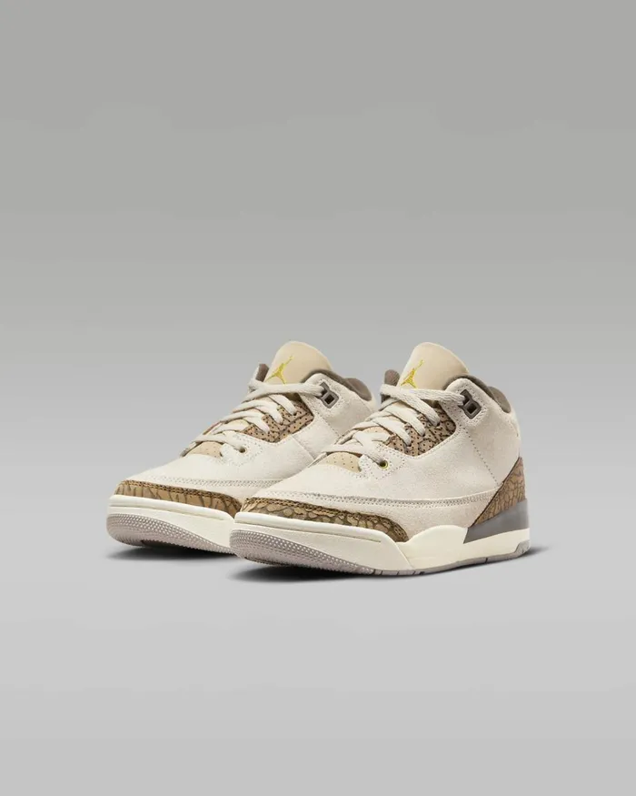 Kids Nike Jordan Jordan 3 Retro Light Orewood Brownlight British Tanpalominometallic Gold