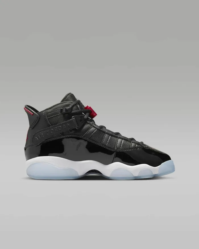 Kids Nike Jordan Jordan 6 Rings Blackwhitegym Red