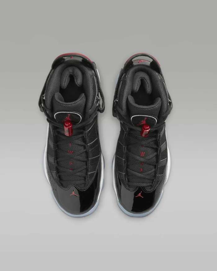 Kids Nike Jordan Jordan 6 Rings Blackwhitegym Red