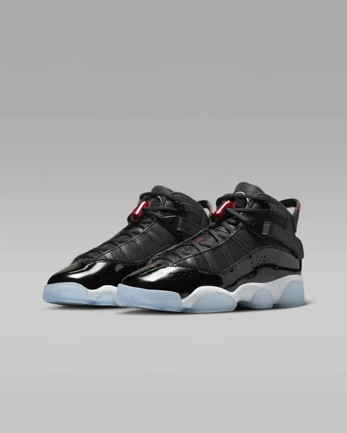 Kids Nike Jordan Jordan 6 Rings Blackwhitegym Red