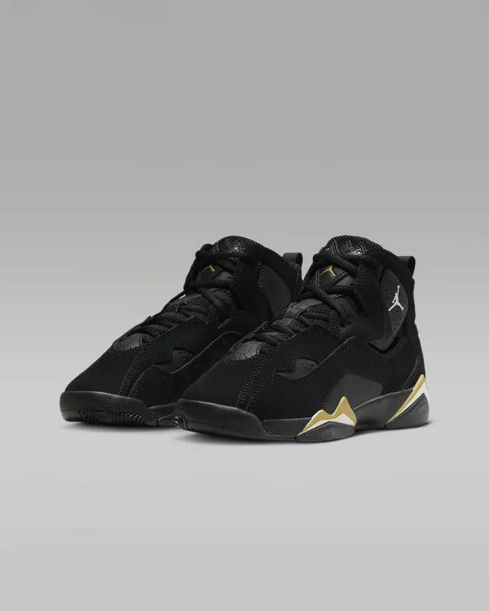 Kids Nike Jordan Jordan True Flight Blackmetallic Goldwhite